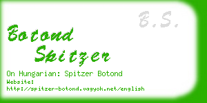 botond spitzer business card